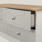 Sussex Tall 6 Door Plain + 2Draw Mirr Robe