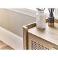 Sydney Rattan Print 5 Drawer Chest - Oak Effect