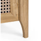 Sydney Rattan Print 5 Drawer Chest - Oak Effect