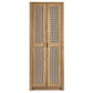 Sydney Rattan Print 2 Door Wardrobe - Oak Effect