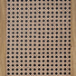 Sydney Rattan Print Side Table - Oak Effect