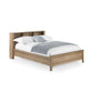 Sydney Rattan Print Bookcase Bed Frame - Oak Effect, King