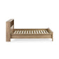 Sydney Rattan Print Bookcase Bed Frame - Oak Effect, King