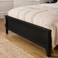 Sydney Rattan Print Bookcase Bed Frame - Black Ash Effect, King