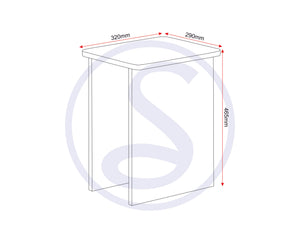 Seymore Stowaway Dining Set - OAK EFFECT/WHITE