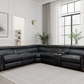 Somerville Electric Recliner Sofa Black Large Corner