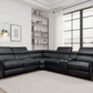 Somerville Electric Recliner Sofa Black Large Corner