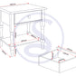 Stratford 1 Drawer Side Table - White