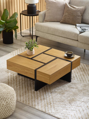 Tahoe 80cm Square Storage Coffee Table