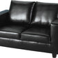 Tempo Two Seater Sofa-in-a-Box - BLACK PU