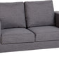 Tempo Two Seater Sofa-in-a-Box - GREY FABRIC
