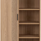Tessa 1 Door Bookcase Unit - Natural Oak Effect