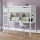 Titan 90cm Single White Highsleeper Loft bed with Desk