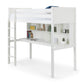 Titan 90cm Single White Highsleeper Loft bed with Desk