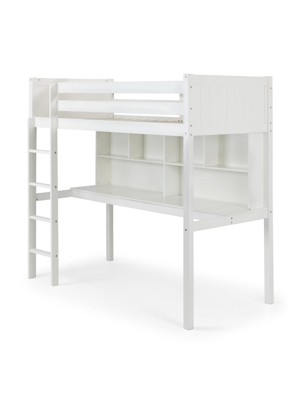 Titan 90cm Single White Highsleeper Loft bed with Desk