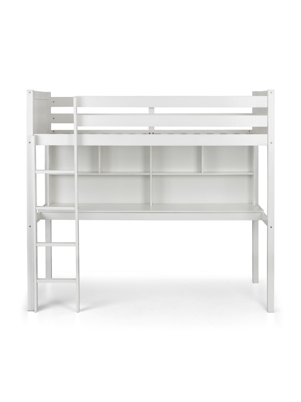 Titan 90cm Single White Highsleeper Loft bed with Desk