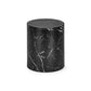 Toba Nest of 2 Black Marble Effect Tables
