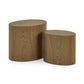 Toba Light Oak Effect Nest of 2 Tables