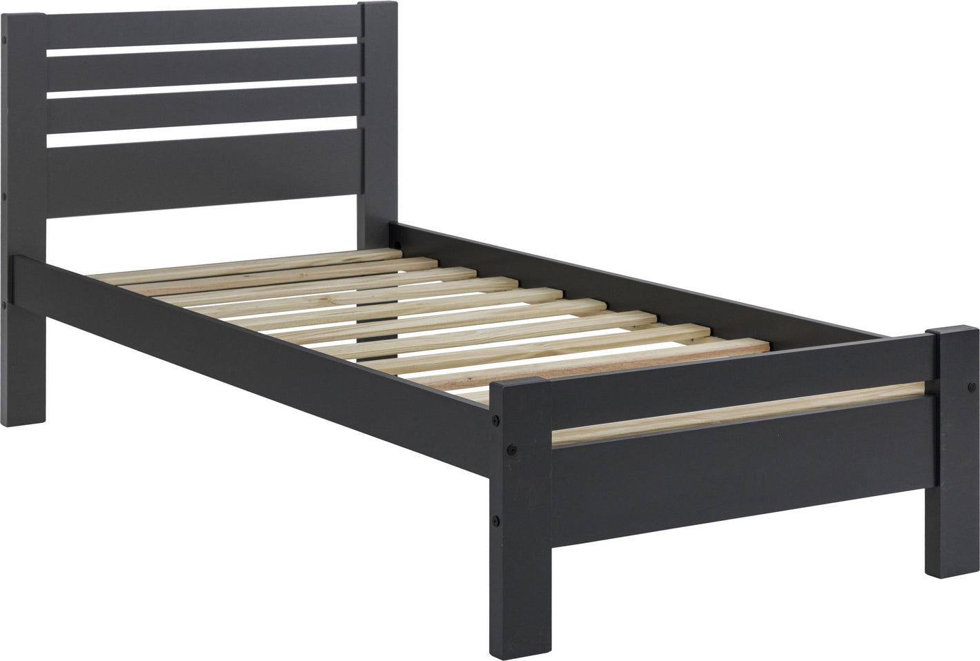 Toledo 3' Bed - Dark Grey
