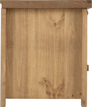 Tortilla 1 Drawer Flat Screen TV Unit - DISTRESSED WAXED PINE