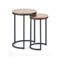 Tribeca Round Nesting Side Tables Sonoma Oak