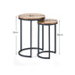 Tribeca Round Nesting Side Tables Sonoma Oak