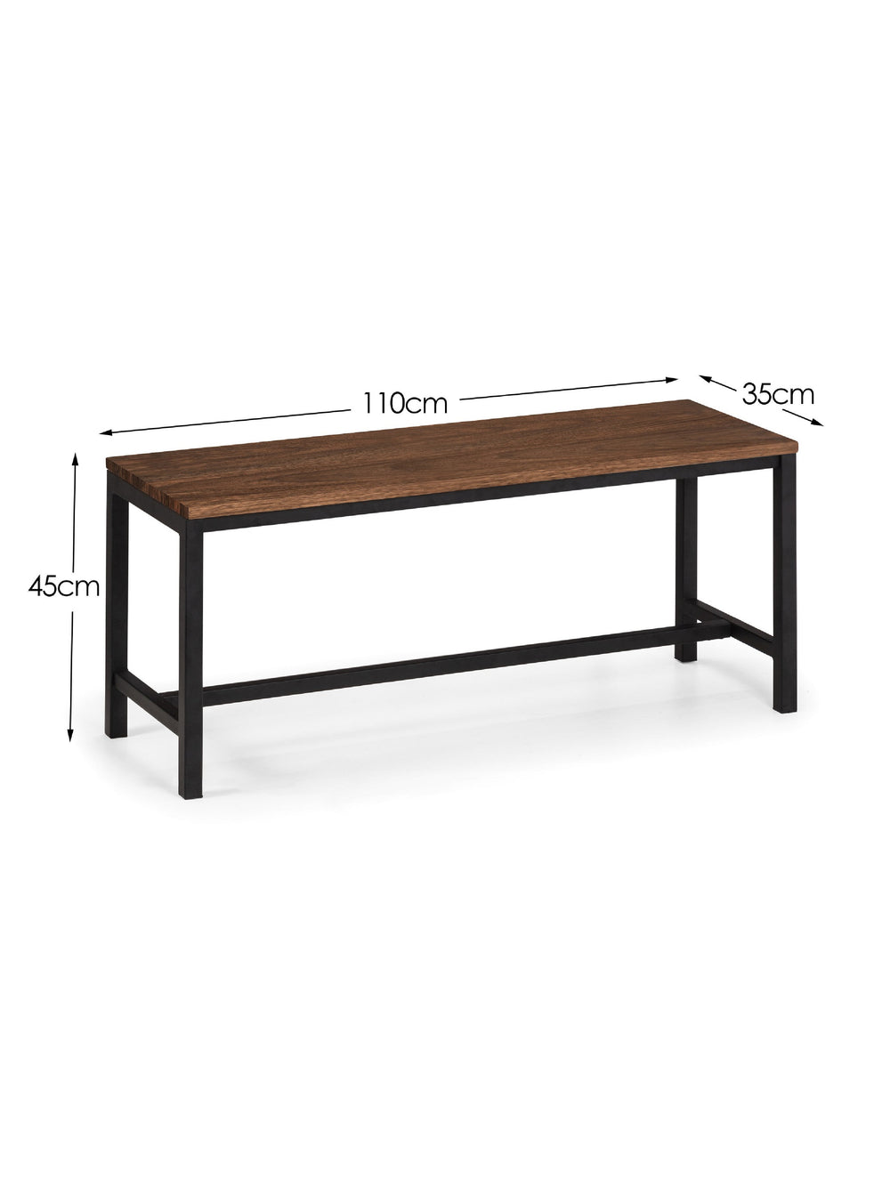 Tribeca Bench - Walnut