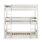 Trio 90cm Single White 3 Tier Triple Bunk Bed