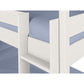 Trio 90cm Single White 3 Tier Triple Bunk Bed