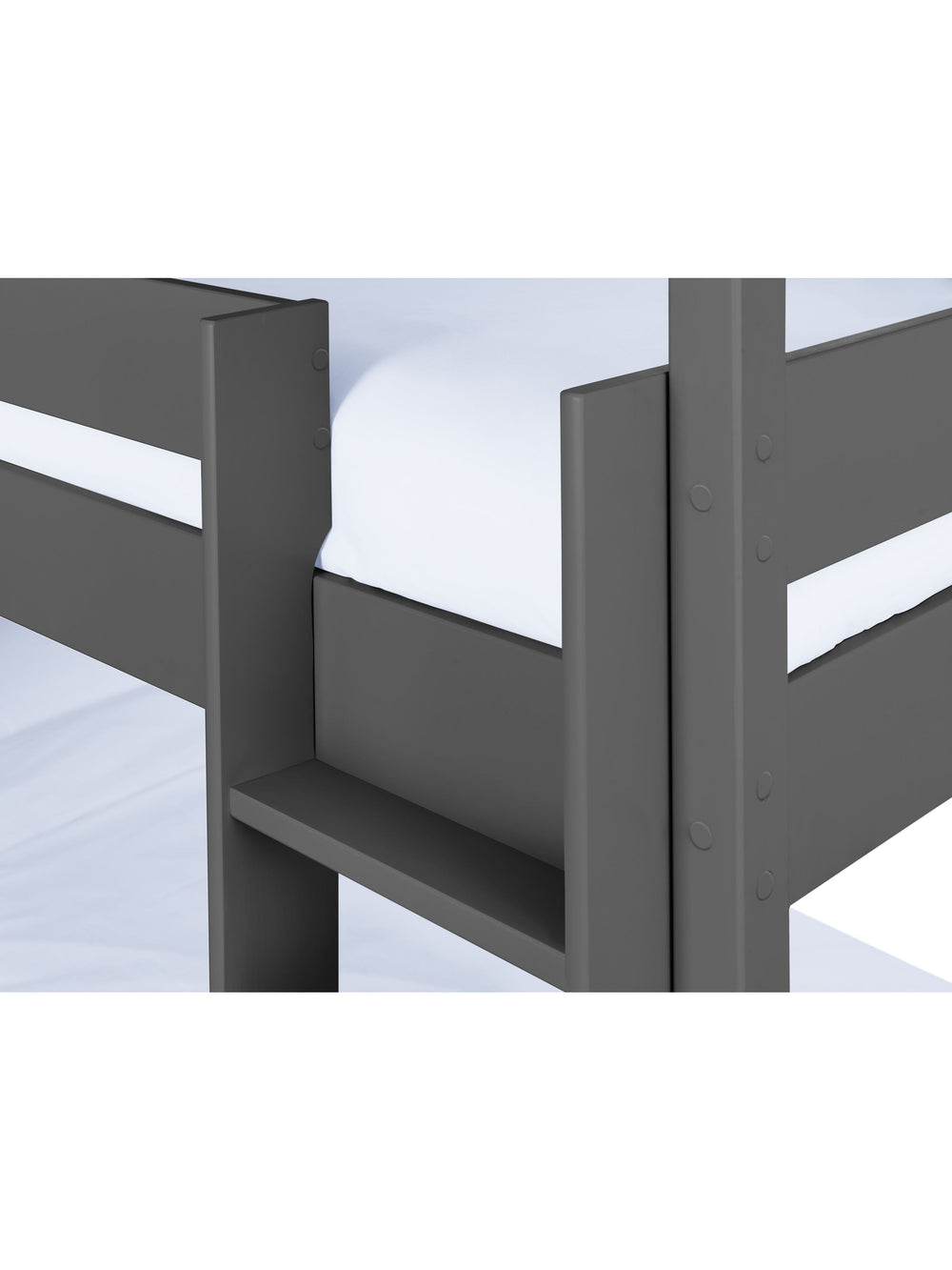 Trio 90cm Single Anthracite Black 3 Tier Triple Bunk Bed