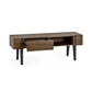 Troy TV Unit up to 65 Inch - Rustic Wood Effect