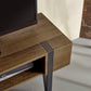 Troy TV Unit up to 65 Inch - Rustic Wood Effect