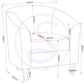 Tempo Tub Chair - Grey Fabric