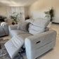 Tokyo Electric Recliner Grey 2 Seater