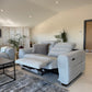 Tokyo Electric Recliner Grey 2 Seater