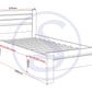 Toledo 3' Bed - White