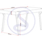 Treviso Dining Table - Light Oak Effect/Black