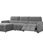 Turin Electric Recliner Sofa Charcoal Left Hand