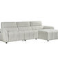 Turin Electric Recliner Sofa Silver Right Hand