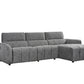 Turin Electric Recliner Sofa Charcoal Right Hand