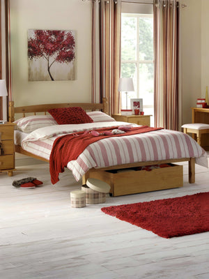 Pickwick 120cm Small Double Antique Pine Spindle Bed