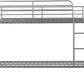 Ventura 3' Bunk Bed - Silver