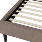 Verona 4'6" Bed - Brown Fabric