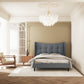 Verona 4'6" Bed - GREY FABRIC