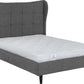 Verona 4'6" Bed - GREY FABRIC