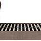 Verona Ottoman 4'6" Bed - Brown Fabric