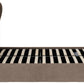 Verona Ottoman 4'6" Bed - BROWN FABRIC