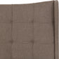Verona Ottoman 5' Bed - BROWN FABRIC