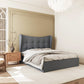 Verona Ottoman 4'6" Bed - GREY FABRIC