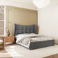 Verona Ottoman 5' Bed - Grey Fabric